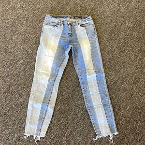 Blanknyc jeans patchwork